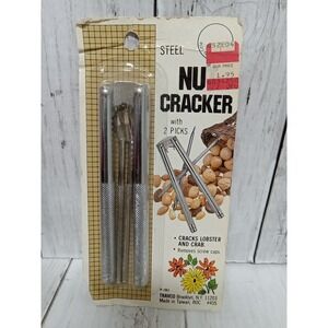 Vintage Travco Nut Cracker Or Lobster Claw Crab Leg Seafood Tool W/2 Picks New